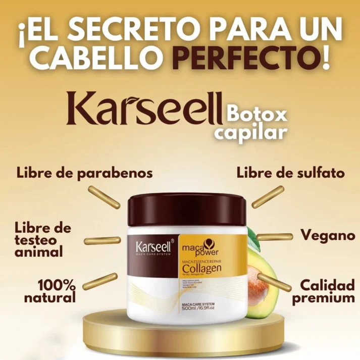 💆‍♀️Karseell™ Cabello Seco Nunca Más – Botox Profesional con Resultados Instantáneos
