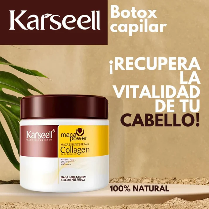 💆‍♀️Karseell™ Cabello Seco Nunca Más – Botox Profesional con Resultados Instantáneos