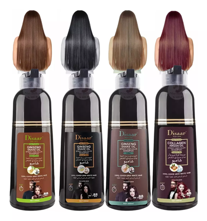 Shampoo Tinte Natural 500ml 🌿 – Cubre Canas al Instante, Sin Dañar tu Cabello