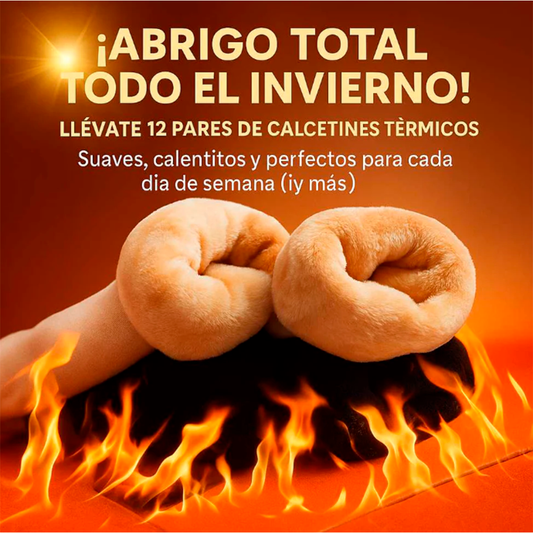 ¡Pack x12 Par de Calcetines Térmicos + Envío Gratis! Comodidad Total Todo el Invierno 🧦🔥